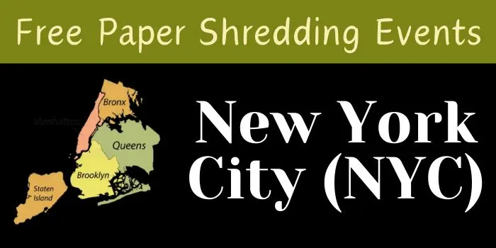 Paper shredding events in New York city
