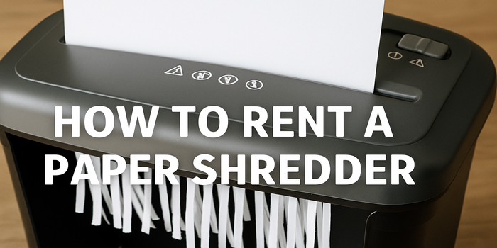 how to rent a paper shredder
