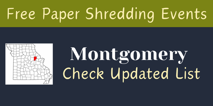 Free Paper Shredding Events Montgomery County