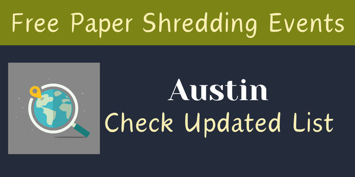 Free Paper Shredding Events in Austin
