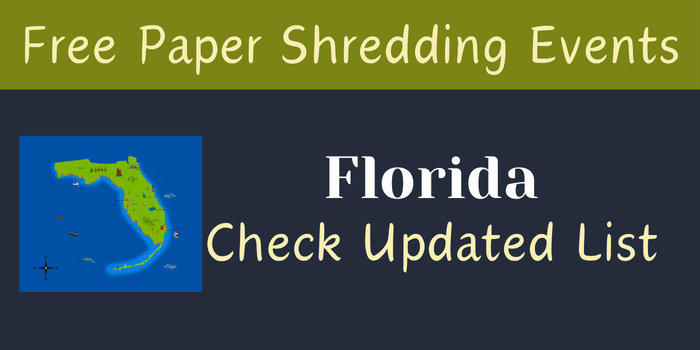 Free Paper Shredding Events in Florida