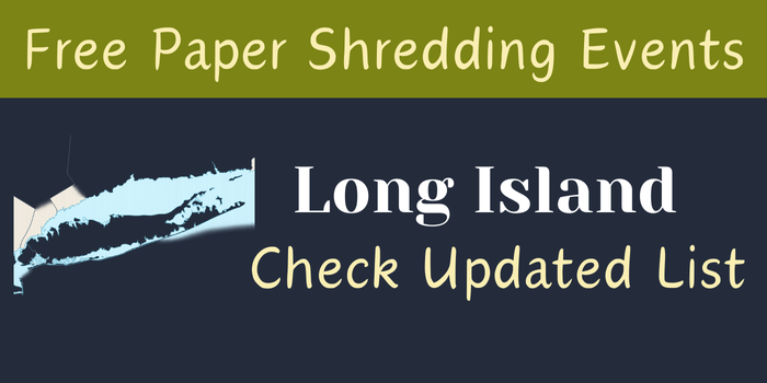 Free Paper Shredding Events in Long Island