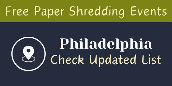 Free Paper Shredding Events in Philadelphia