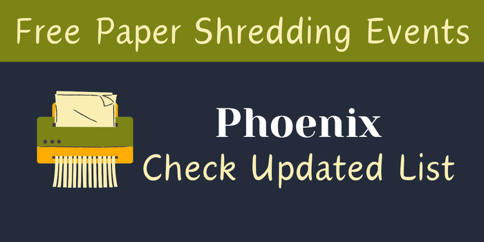 Free Paper Shredding Events in Phoenix