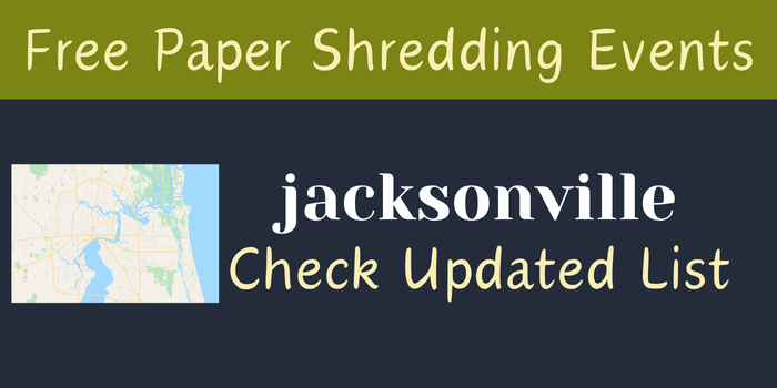 free paper shredding events in jacksonville