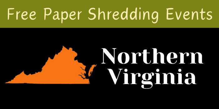 free paper shredding events northern virginia