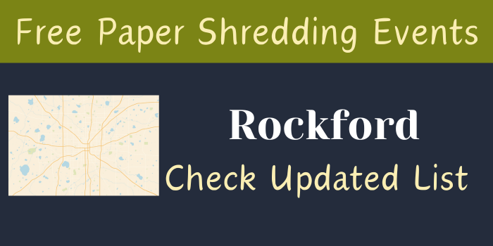 Free Paper Shredding Events in Rockford
