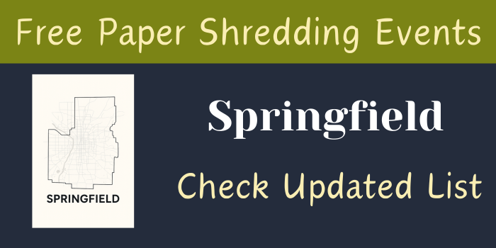 Free Paper Shredding Events in Springfield